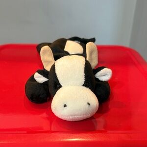 Ty Black and White Cow Plush Toy- BEANIE BABIES- Name- DAISY